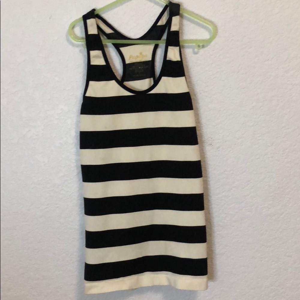 Black and white stripped tank top